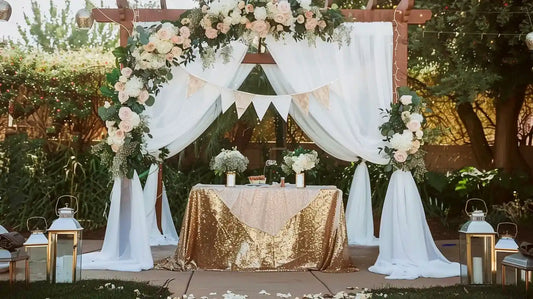 How to Set up a Wedding Backdrop in 5 Simple Steps