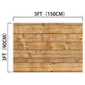 ideasbackdrop 7x5ft Retro Wood Graduate Wall Background Wooden Backdrop Studio Props for Baby Shower Birthday Photography measuring 5 feet (150 cm) by 3 feet (90 cm).