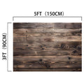 An ideasbackdrop 7x5ft Vintage Wood Backdrop Retro Rustic Wooden Floor Background for Photography Photo Booth Video Shoot Studio Props measuring 5 feet (150 cm) in width and 3 feet (90 cm) in height, featuring high-resolution printing.