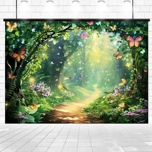 Green_Spring_Flower_Fairy_Woodland_Backdrop