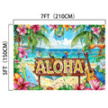 Hawaiian Aloha Party Backdrop Tropical Summer