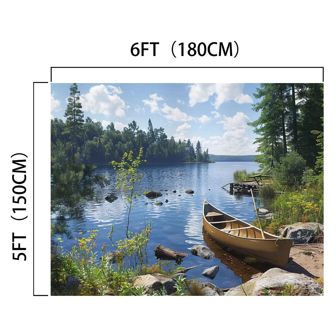 Lake_Fisherman_Canoe_Forest_Backdrop