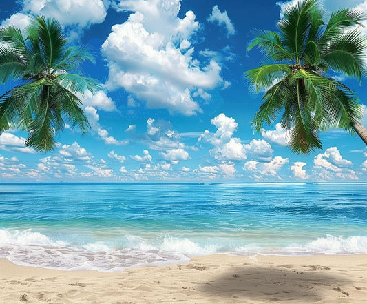 Summer Beach Backdrop Aloha Background