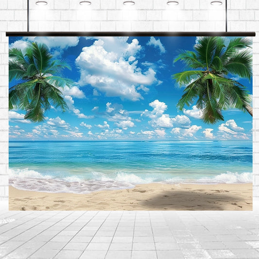 Summer Beach Backdrop Aloha Background
