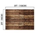 A rectangular Wooden Boards Photography Wood Backdrop-ideasbackdrop by ideasbackdrop measuring 5 feet (150 cm) in width and 3 feet (90 cm) in height, featuring a nostalgic atmosphere with rustic, weathered planks that add vintage flair.